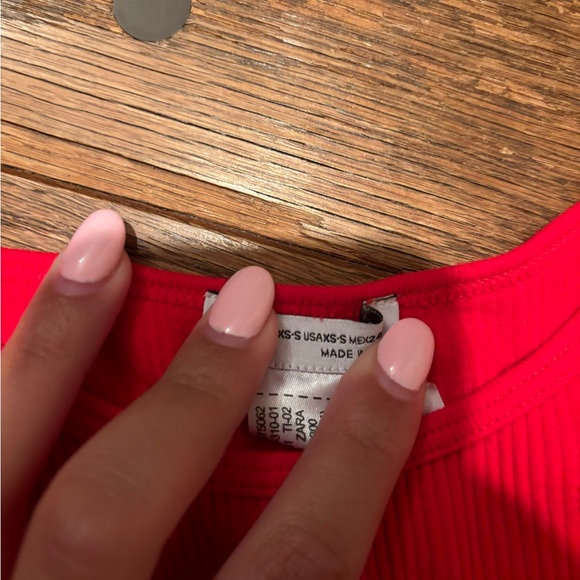 Zara Red Tank Top - Picture 3 of 3